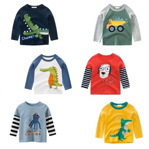 Drenge T-shirt med lange ærmer B1439
