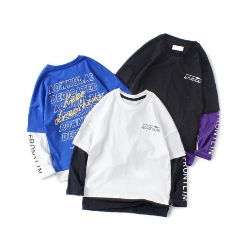 Drenge T-shirt med lange ærmer B1602