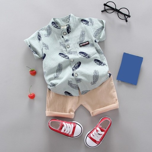 Drengeskjorte og shorts L1360