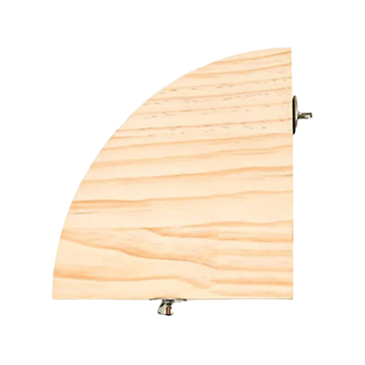 Dřevěná rohová plošina pro papoušky Dřevěná platforma do klece 10 x 10 cm