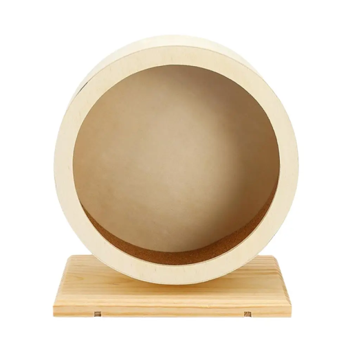 Drevené bežecké koliesko pre křečky 20 cm Tiché koliesko s korkovou podložkou 20 x 12 x 24 cm Bezpečné príslušenstvo pre hlodavce