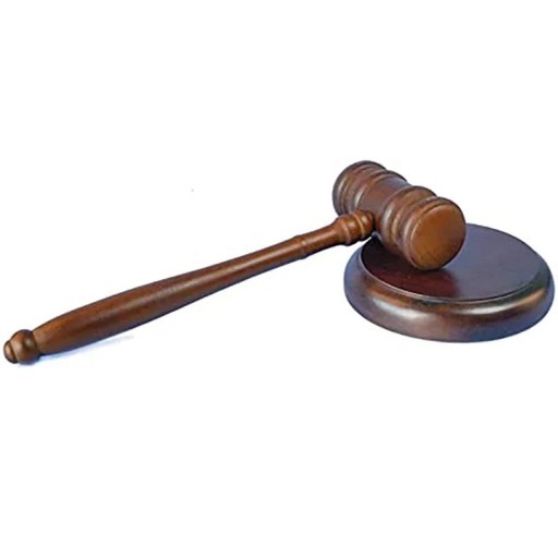 Dřevěné soudcovské kladívko s podložkou 25,9 cm masivní dřevo hnědé zvukové kladivo pro soud jednání aukce kancelář