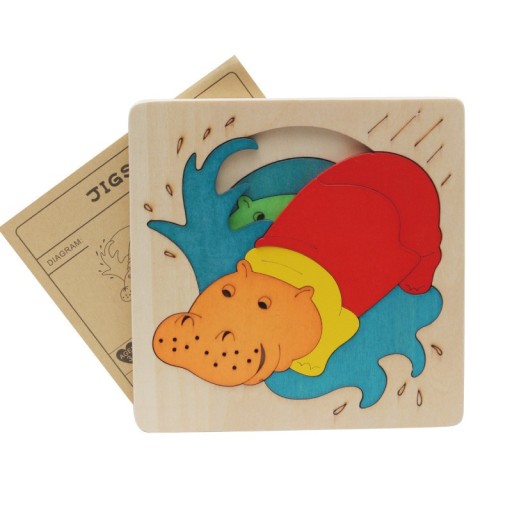Drevené vkladacie puzzle