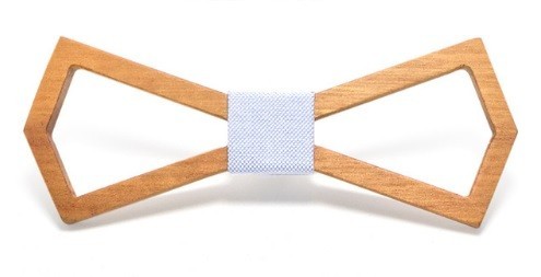 Drevený motýlik geometrický tvar J638