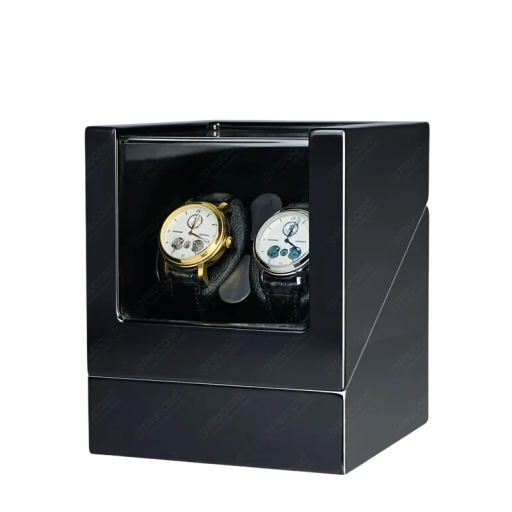 Dřevěný natahovač hodinek FRUCASE pro 2 automatické hodinky tichý USB Type C baterie box pro domácí uložení