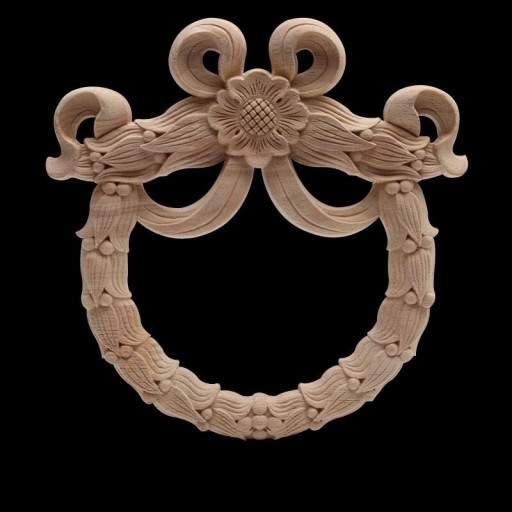 Dřevěný vyřezávaný ornament