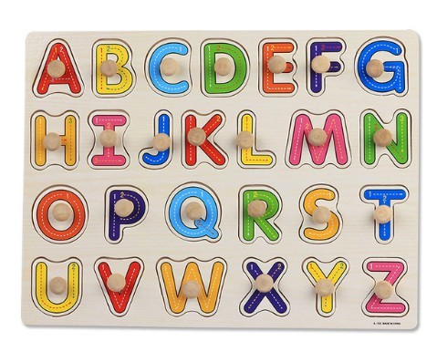 Drewniane puzzle - alfabet