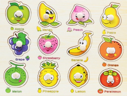 Drewniane puzzle dla dzieci legler J582
