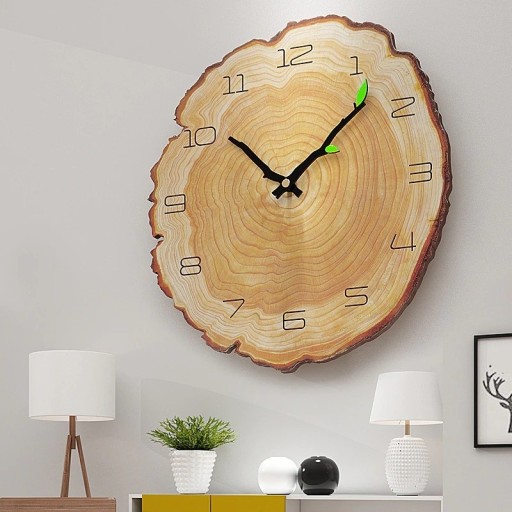 Drewniany zegar ścienny G1803