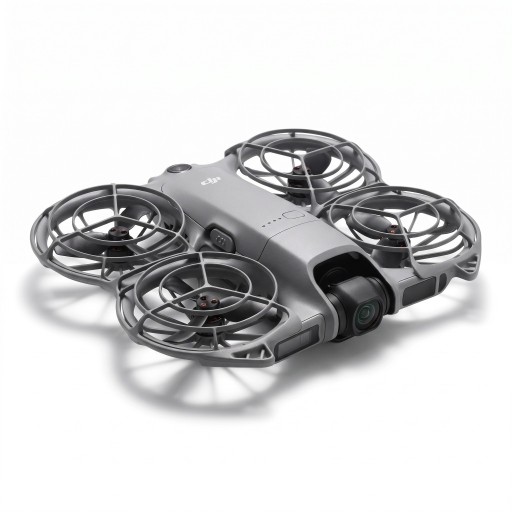 Dron DJI Neo 2 med 4K kamera Intern hukommelse 49 GB Fuld beskyttelsesrammer til propeller Grå Til optagelse af video og fotografering fra luften