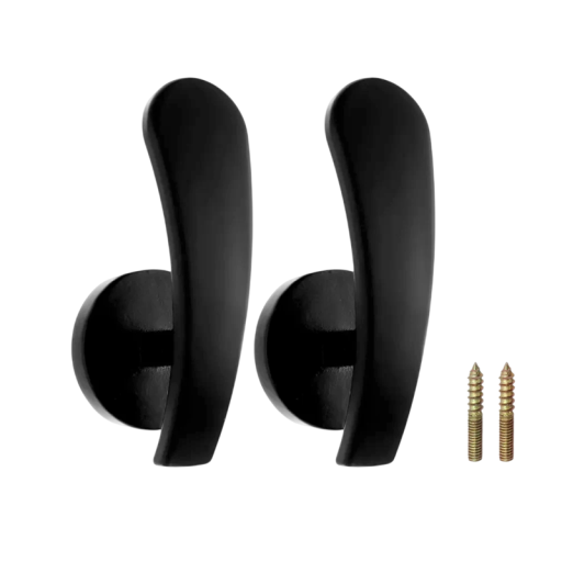 Držák na záclony nástěnný 6,6 cm 2 ks polyester sada úchytů se šrouby pro uchycení závěsů a záclon ke stěně