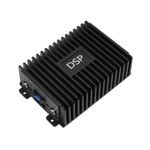 DSP Car Amplifier 4 Channel 80 W x 4 Audio Processor 14.5 x 9.4 x 4.4 cm Aluminium Class AB Black for Android Subwoofers and Speakers