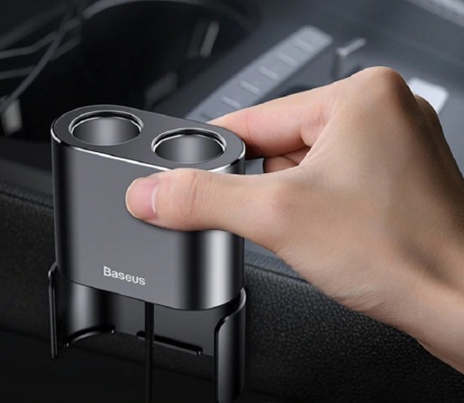 Dubbel USB-billaddare med cigarettändaruttag
