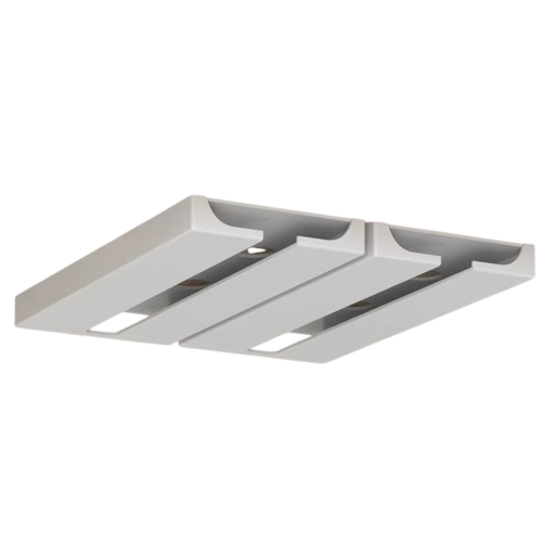 Dubbele hangende houder voor wijnglazen zonder gereedschap plastic zwart wandorganizer voor glazen in de keuken en bar