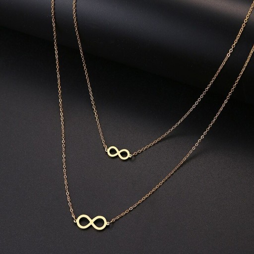 Dubbele infinity ketting voor dames