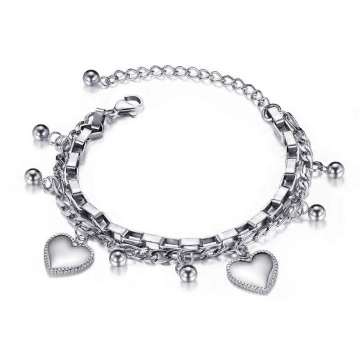 Dubbele schakelarmband voor dames