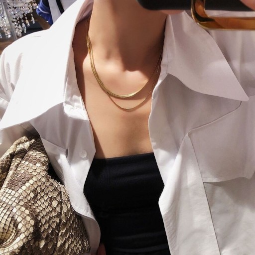 Dubbelhalsband för kvinnor J133