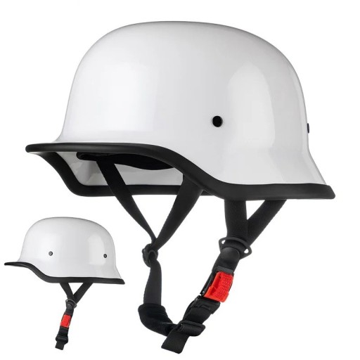 Duitse militaire motorhelm Open met snelsluiting ABS en PC schaal