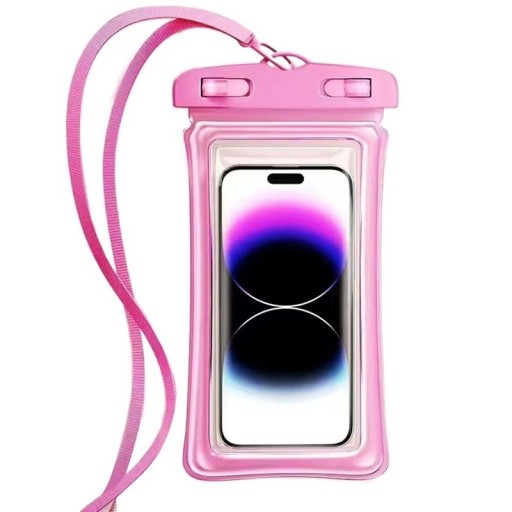 Durchsichtiges wasserdichtes Handyhülle für bis zu 7,0" PVC Touchscreen-Abdeckung Schwimm- und Unterwasserhülle Geschlossen mit Schnur 22x10,6 cm
