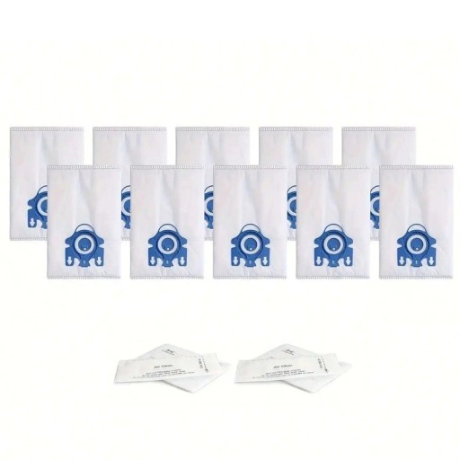 Dust Bags for Miele Vacuum Cleaners GN 10 pcs 5-Layer Replacement Bags Made of Non-Woven PP Spunbond for Models Classic C1 C2 C3 Complete C2 C3 S2 S5 S8 Series
