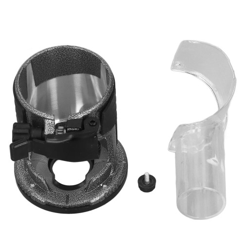 Dust Extraction Cover for Edge Router Adjustable Chip Collector with Transparent Outlet Aluminium Body with Quick Clamping for Router