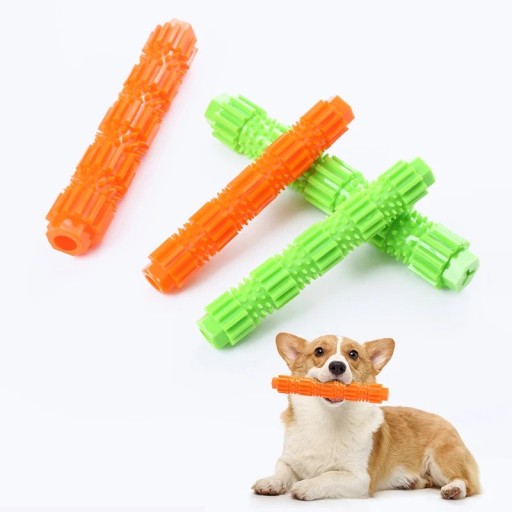 Duurzame kauwstaaf voor honden voor het reinigen van tanden en training met keuze uit twee kleuren 18 cm of 23 cm