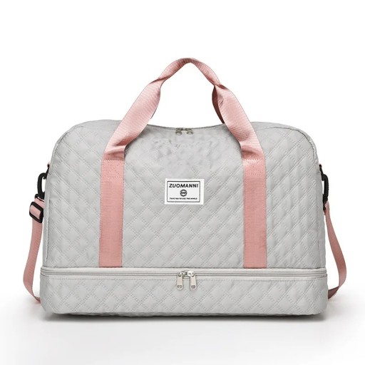 Duża torba podróżna z nylonu 49 x 25 x 32 cm Torba sportowa na ramię Torba na siłownię Torba weekendowa do podróży i treningu