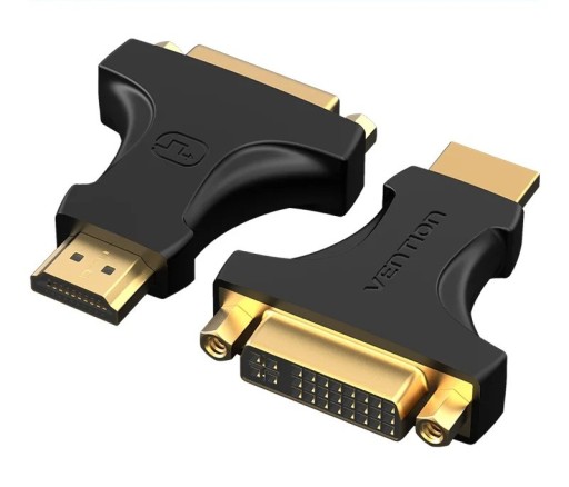 DVI 24+5 vrouwelijk naar HDMI mannelijk adapter bidirectionele videosignaalconverter Full HD 1080p voor monitor, tv, projector, computer, notebook