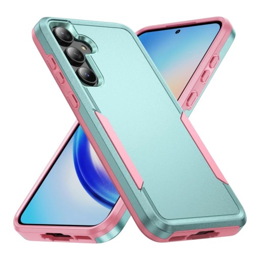 Dvouvrstvý ochranný kryt na Samsung Galaxy A16 Zvýšený okraj kolem displeje 1,3 mm a fotoaparátu 0,8 mm Obal na mobil pro běžné nošení