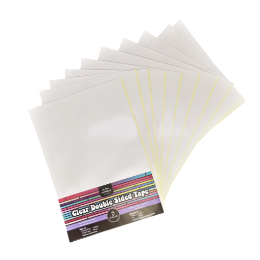 Dwustronne arkusze klejące A4 mocno klejące przezroczyste kartki 10 sztuk przezroczysty papier klejący do tworzenia kartek i albumów