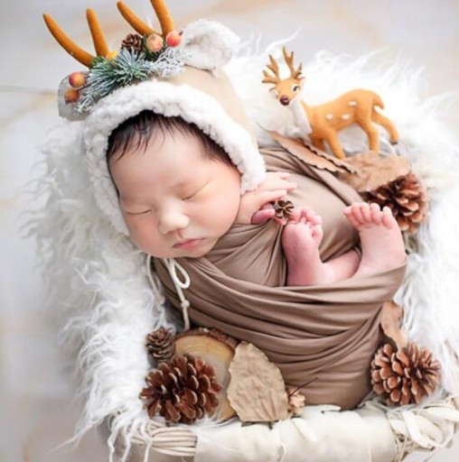 Dziecięca czapka zimowa renifer
