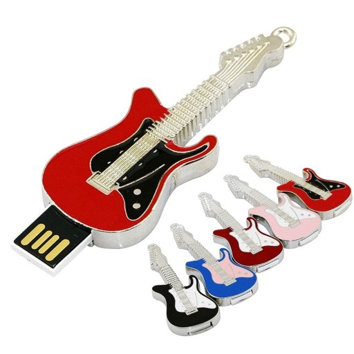 E-Gitarre mit USB-Stick