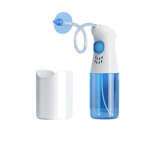 Ear Cleaning Set with Water Jet 10 Attachments Flushing Tool for Earwax Removal Safe Home Hygiene Reusable for the Whole Family