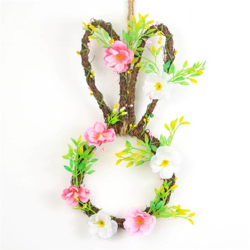 Easter Wreath in the Shape of a Bunny