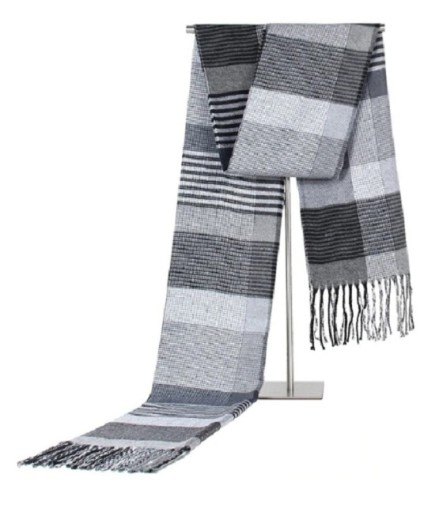 Écharpe à carreaux de luxe pour homme J754