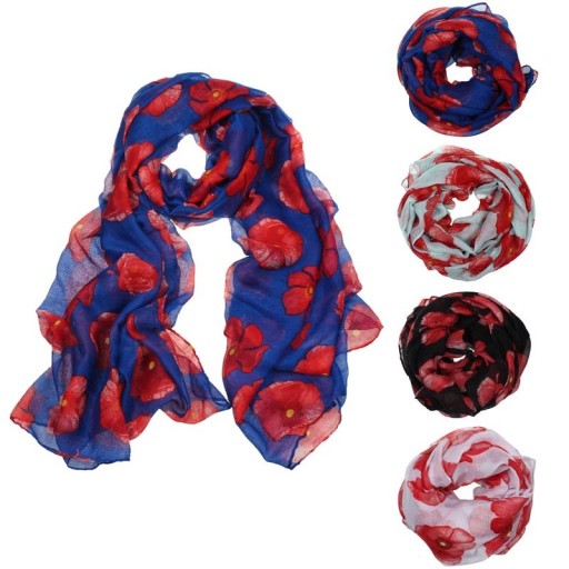 Écharpe à motif floral