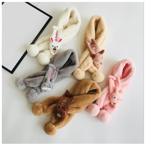 Écharpe d'hiver pour enfants avec un animal