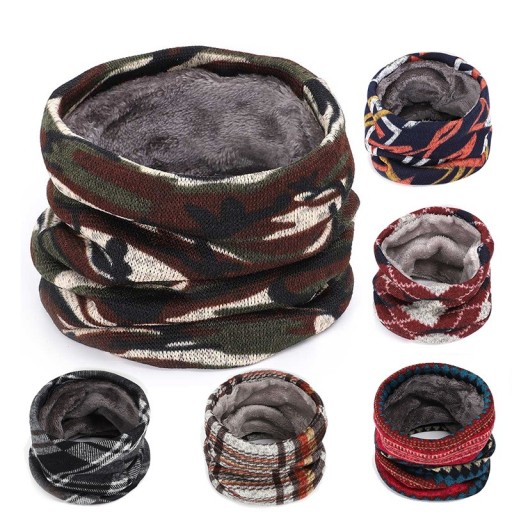 Écharpe d'hiver pour homme avec motif