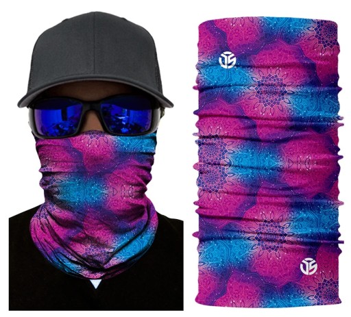 Écharpe moderne pour homme avec impression de mandala