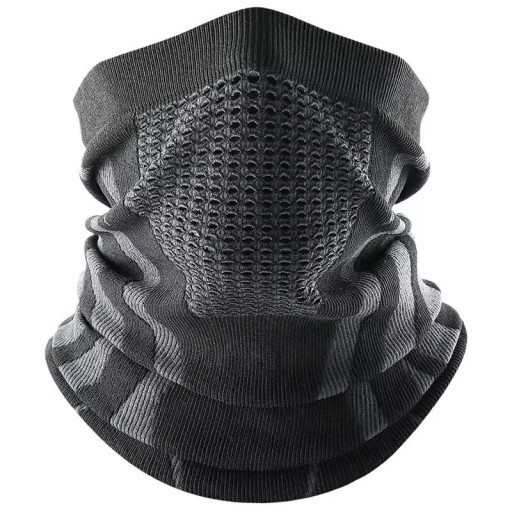 Écharpe unisexe 40 x 22 cm Col en polyester chaud Cagoule de ski pour sports d'hiver Écharpe douce et protectrice pour le ski, la randonnée