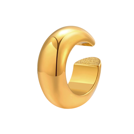 Edelstahl Ohrstecker 1,45 x 0,58 cm Kreisform goldene Tönung Minimalistische Stecker aus chirurgischem Stahl Elegantes Accessoire