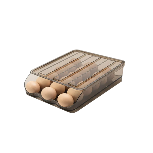 Egg Organiser Storage Box Single Layer Egg Organiser Egg Stand Kitchen Organisers 28.5 x 21.5 x 7 cm