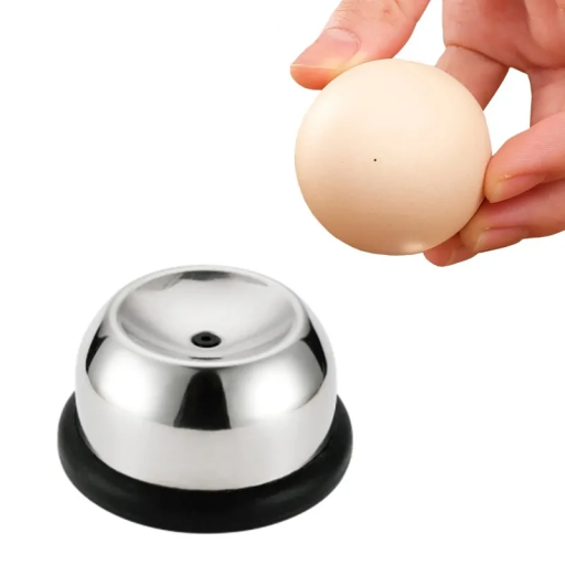Eierstecher aus Edelstahl mit Nadel 5,7 x 5 x 3 cm Werkzeug zum Durchstechen von Eierschalen Sicheres Eierschälen Küchenhelfer