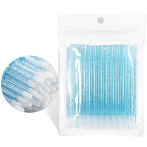 Einweg-Mikro-Wimpernbürste, künstliche Wimpern, Mikro-Bürsten-Set, Wimpernverlängerungs-Applikator, 100 Stück