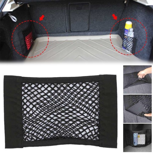 Elastic Mesh Pocket for Car with Velcro