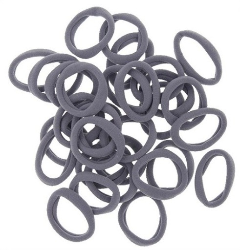 Elásticos de cabelo unicolores - 30 pcs