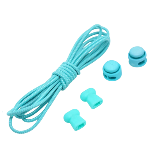 Elastische Schnürsenkel 100 cm Runde Gummibänder mit Kunststoffschnalle Sportschuhe Kinderschuhe Bequemes Binden ohne Knoten