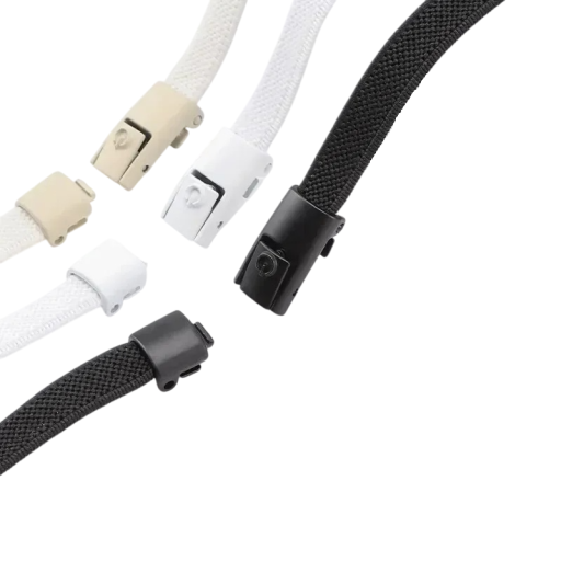 Elastische Schnürsenkel ohne Binden 100 cm Schnürsenkel mit Schloss Metallschnalle Schnelles Anziehen für Sport- und Alltagsschuhe
