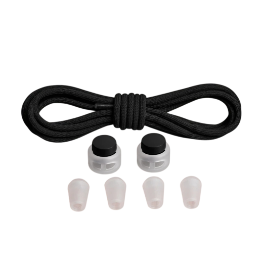 Elastische veters zonder strik 100cm ronde veters elastisch touw met veergesp sportschoenen kinderschoenen comfortabel