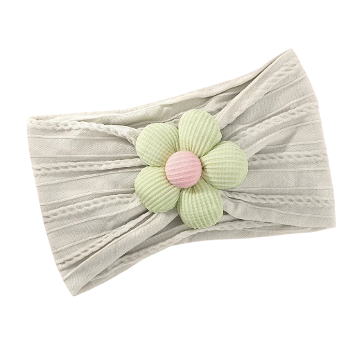 Elastisches Stirnband für Neugeborene mit Blume, süßes Haar-Accessoire für Babys, weiches und bequemes Neugeborenen-Stirnband für Mädchen
